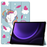 Case for Samsung Galaxy Tab S10 Lite / S10 FE / S9 FE, with flap, unicorn