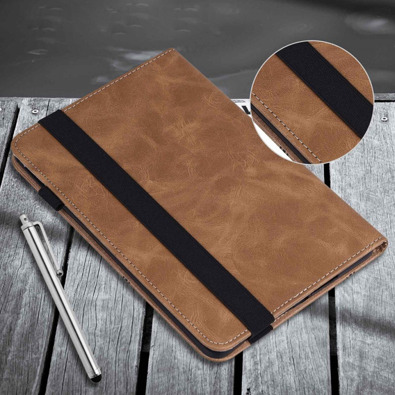 Case for Lenovo Tab M10 Plus 10.6 Gen 3 TB-125F TB-128F, Classic, with space for stylus, brown