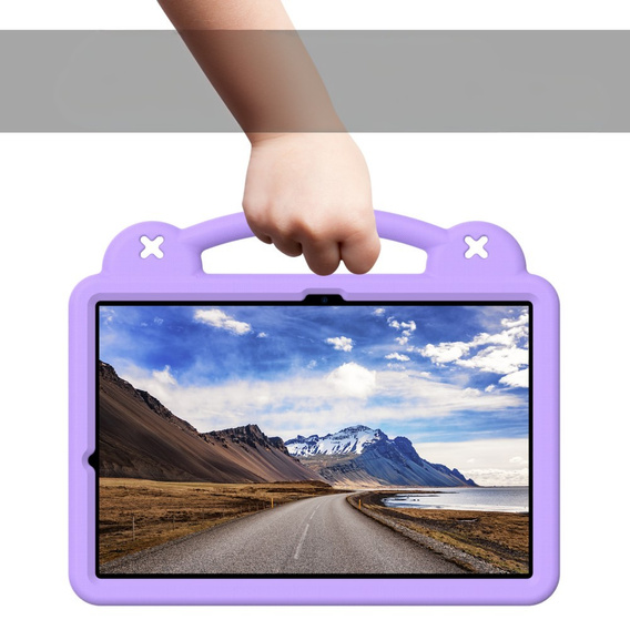 Children's case for Samsung Galaxy Tab S10+ Plus, Cute Patterns, with stand, purple
