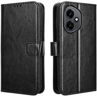 Flip case for Honor 400 5G, Crazy Horse Wallet, black