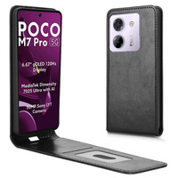 Flip case for Xiaomi Poco M7 Pro 5G, Flip, black