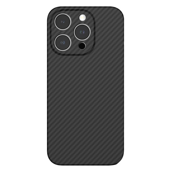 Case for iPhone 15 Pro Max, Aramid Fiber Cover, black