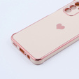 Case for Samsung Galaxy A13 5G, Electro heart, pink rose gold