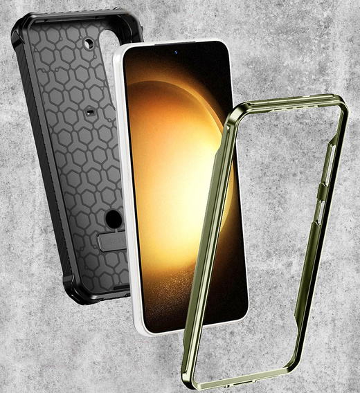 Case for Samsung Galaxy S23 Plus, Heavy Duty Ring Belt Clip, green