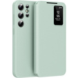 Flip case for Samsung Galaxy S25+ Plus, Smart View Wallet, green