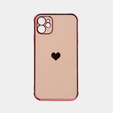 Case for Apple iPhone 11, Electro heart, pink rose gold