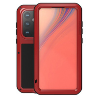 Love Mei Case for Samsung Galaxy S24 FE, armored with glass, red