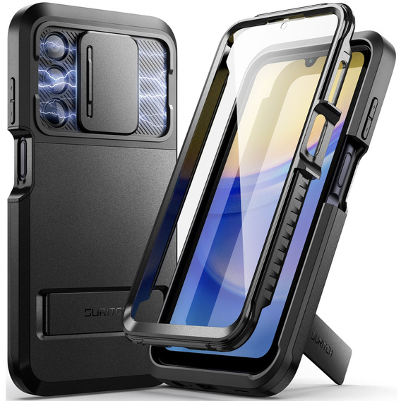 Case for Samsung Galaxy A15 5G, Suritch Basic, black