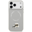 Karl Lagerfeld Karl & Choupette Pins MagSafe Case for iPhone 17 Pro