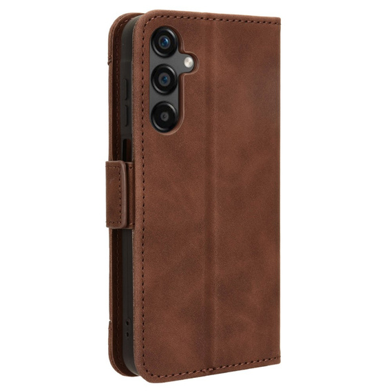Flip case for Samsung Galaxy M55 5G, Card Slot, brown