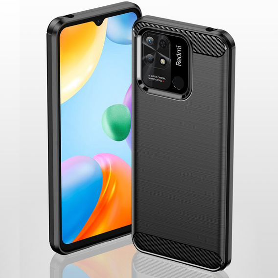 Case for Xiaomi Redmi 10C, Carbon, black