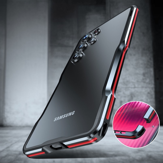 Case LUPHIE for Samsung Galaxy S25 Ultra, Armor Bumper, black
