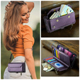 CASEME RFID Leather Wallet Case for Samsung Galaxy S26, purple