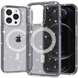 Case for iPhone 14 Pro, Dropproof MagSafe Glitter, black
