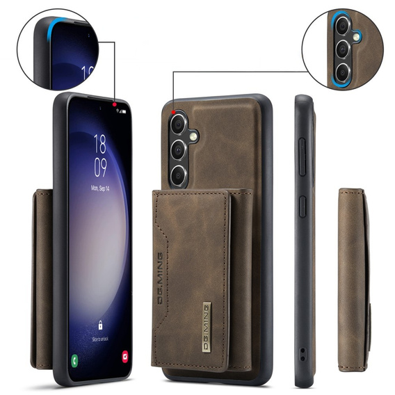 Case for Samsung Galaxy A56 5G, DG.MING 2in1, coffee