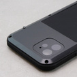 Love Mei Case for iPhone 12, armored with glass, black