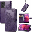Flip case for Motorola Moto E14, Mandala, purple