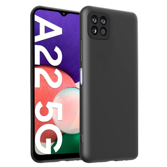 Case for Samsung Galaxy A22 5G, Silicone Lite, black