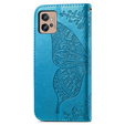 Flip case for Motorola Moto G32, Butterfly, blue