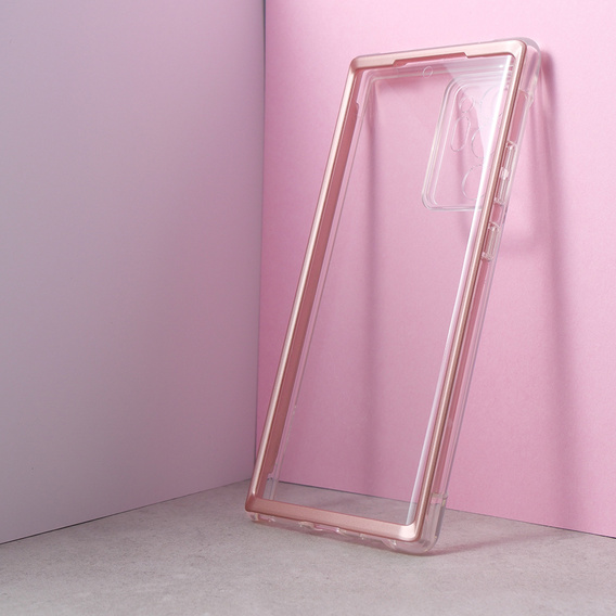 Case for Samsung Note 20 Ultra, Suritch Full Body, clear / rose gold