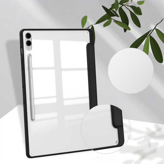 Case for Samsung Galaxy Tab S9 FE+ Plus, Smartcase Hybrid, with stylus space, black