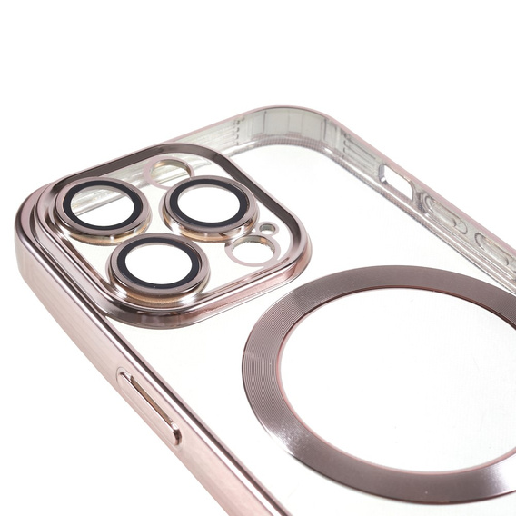 Case for iPhone 13 Pro, Electro MagSafe, pink + Screen Glass