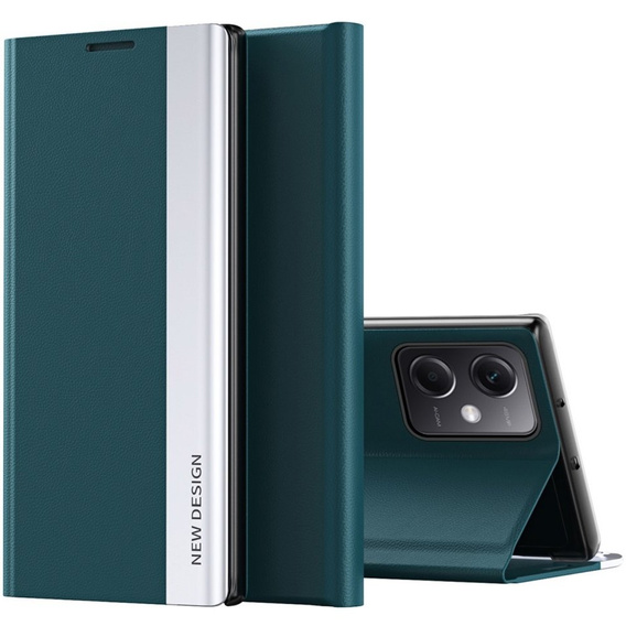 Flip case for Xiaomi Poco X5 Pro 5G / Redmi Note 12 Pro, Side Magnetic, green