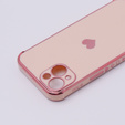 Case for Apple iPhone 13, Electro heart, pink rose gold