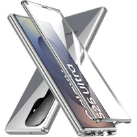 Case for Samsung Galaxy S25 Ultra, Magnetic Dual Glass, silver
