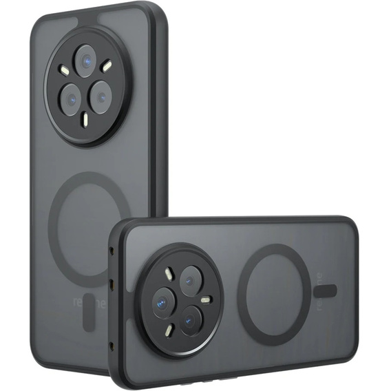 Case for Realme 14 Pro 5G, for MagSafe, ERBORD Matt Case, black