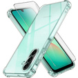 Case for Samsung Galaxy A26, Erbord Dropproof, transparent + Glass