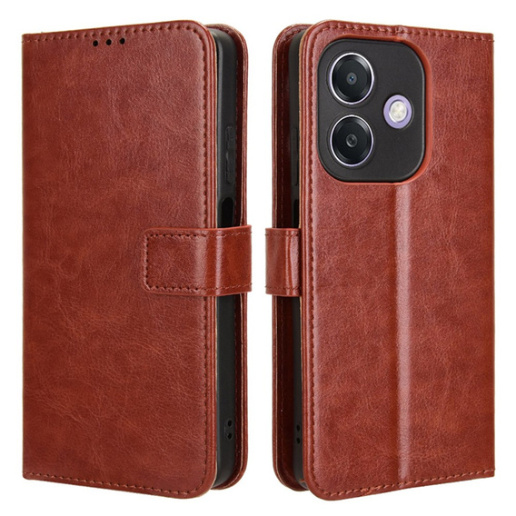Flip case for Oppo A40 / Oppo A40m, Crazy Horse Wallet, brown