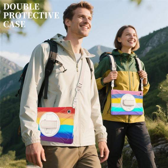 Armoured case with stand and shoulder strap for Samsung Galaxy Tab A11+