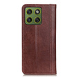Split Leather Flip Case for Motorola Edge 70