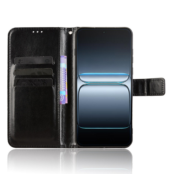 Flip case for OnePlus Nord 5, Crazy Horse Wallet, black