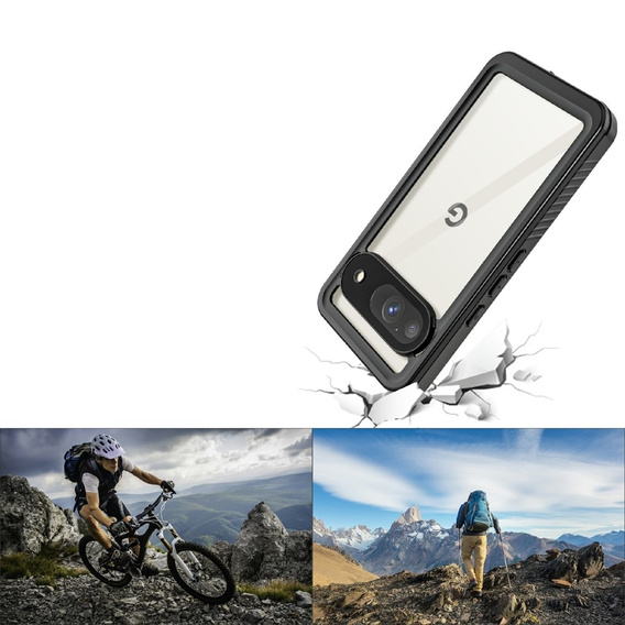 IP68 Waterproof Case for Google Pixel 9, Redpepper, black