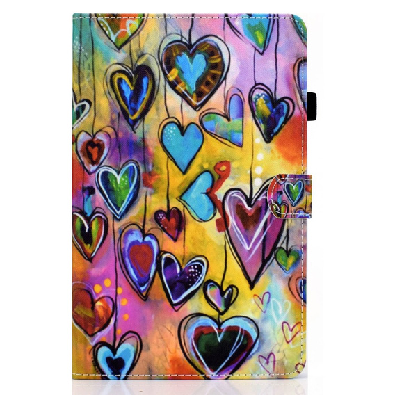 Case for Lenovo Tab M10 Plus 10.6 Gen 3 125F/128F, hearts
