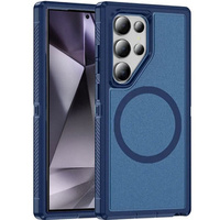 Case with frame for Samsung Galaxy S24 Ultra, for MagSafe, blue