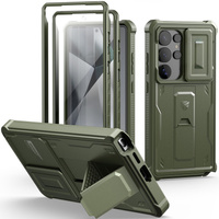 Armored case for Samsung Galaxy S25 Ultra, Dexnor Full Body (Two Frames), green
