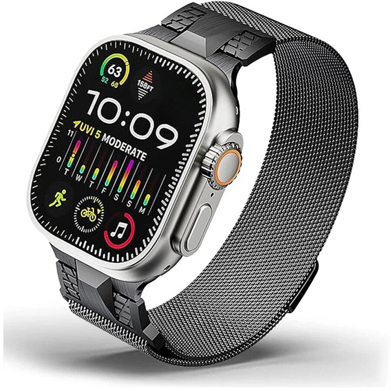 Milanese bracelet for Apple Watch 1/2/3/4/5/6/7/8/SE/ULTRA (42/44/45/49 MM) - Black