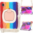 Children's case for Lenovo Tab M10 Plus TB-X606F, armored with strap, multicolor