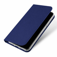 Case for Realme C67 4G, Smart Magnet, dark blue + 9H glass