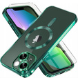 Case for iPhone 13, Electro MagSafe, green + Screen Glass