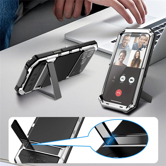 R-JUST armoured case with stand for iPhone 17 Pro