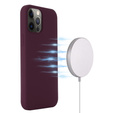 Case for iPhone 13 Pro, Silicone MagSafe, maroon