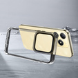 Case for Realme C61, Fusion Hybrid, transparent / black