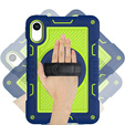 Armoured case for Xiaomi Redmi Pad 2, with stand and shoulder strap – navy blue and green