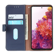 KHAZNEH RFID case for Xiaomi Poco F6, Litchi Texture, blue