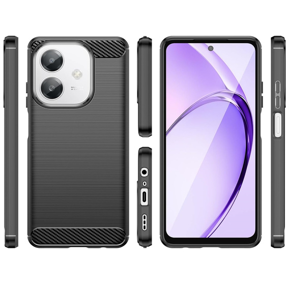 Case for Oppo A40 / Oppo A40m, Carbon, black