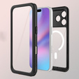 Redpepper case for iPhone 17 Pro, IP68 waterproof, for MagSafe, transparent with black sides